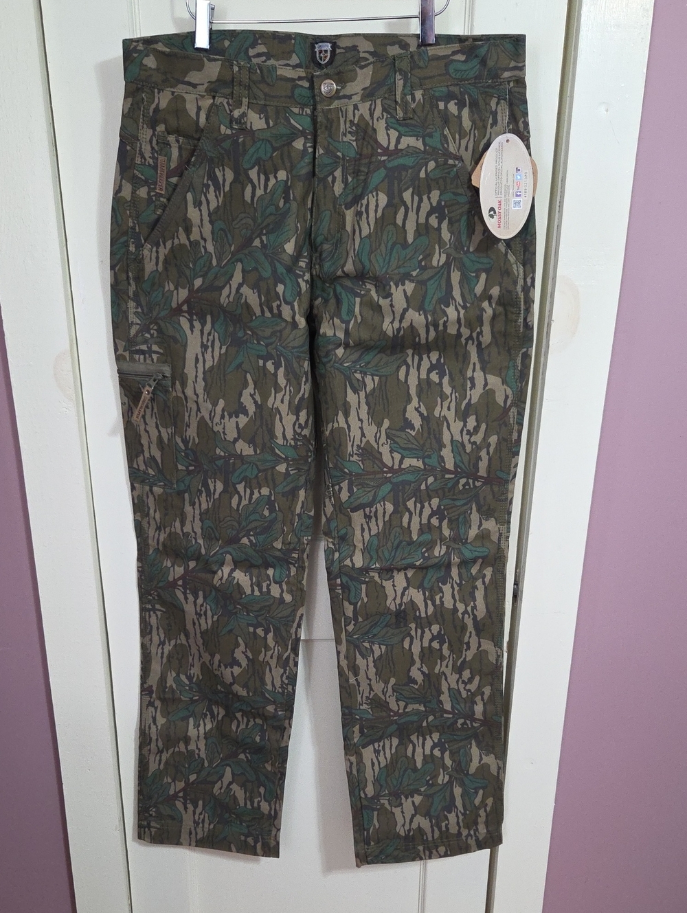 MOSSY OAK Men's GAMEKEEPER Greenleaf Camo Pants 36x34